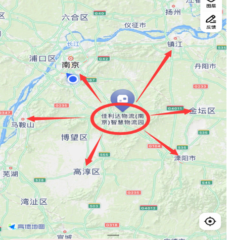图为君临国际南京智慧物流园区位图